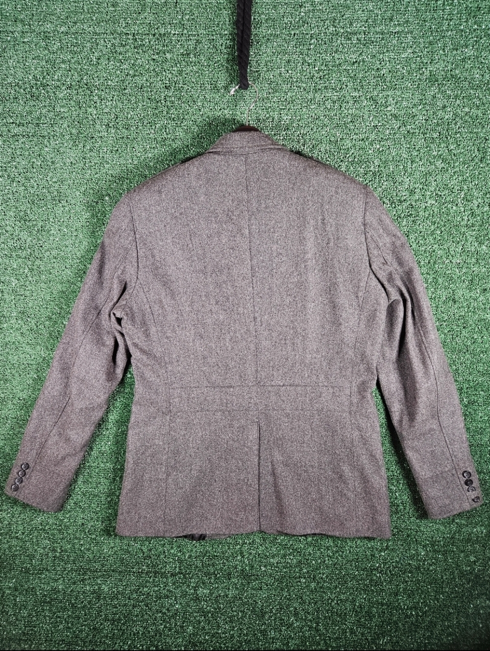 H&M Gray Wool Blend Field Jacket / Mens Size US 42R / Color - Dark Gray - Picture 2 of 12